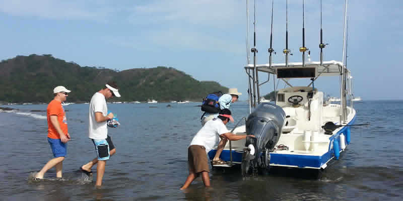 Pick up by Boat at Papagayo fishing