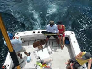 Guanacaste inshore Fishing Rampage boat