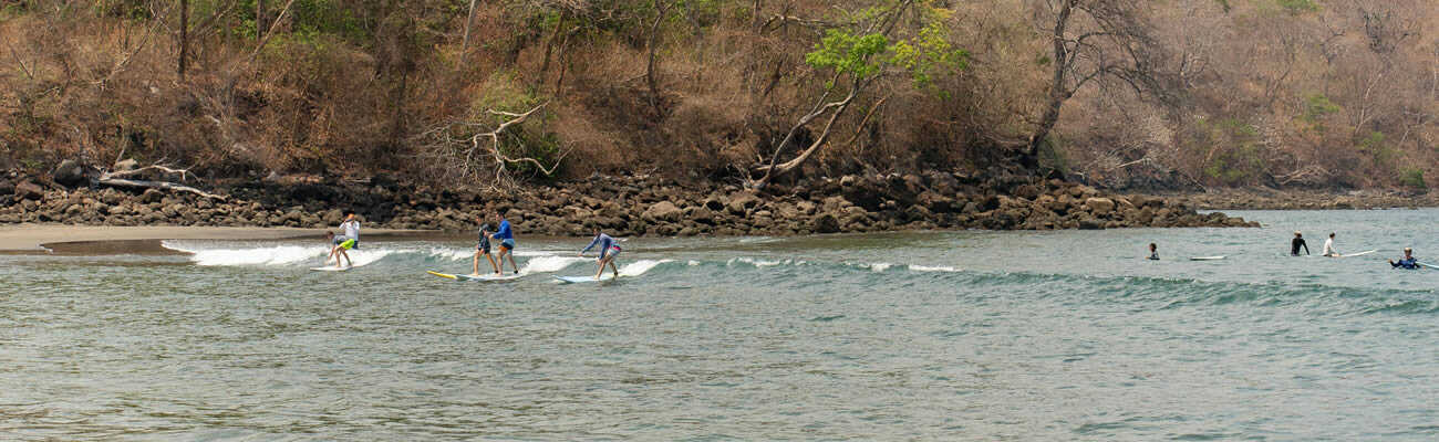 Surf lessons in Playa Iguanita from Playas del Coco