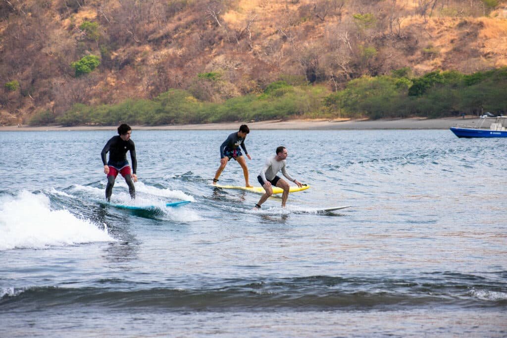 Surfing lessons Playas del Coco